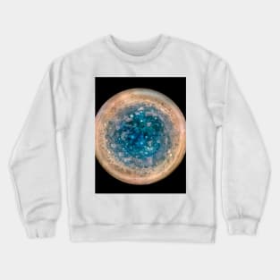 Jupiter's south pole, Juno image (C036/8352) Crewneck Sweatshirt